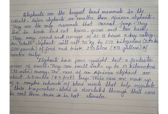 write anything in my clean handwriting
